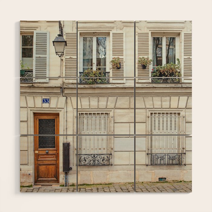 Montmartre Charm - Paris Travel Photography Wood Wall Art Gallery Image 1