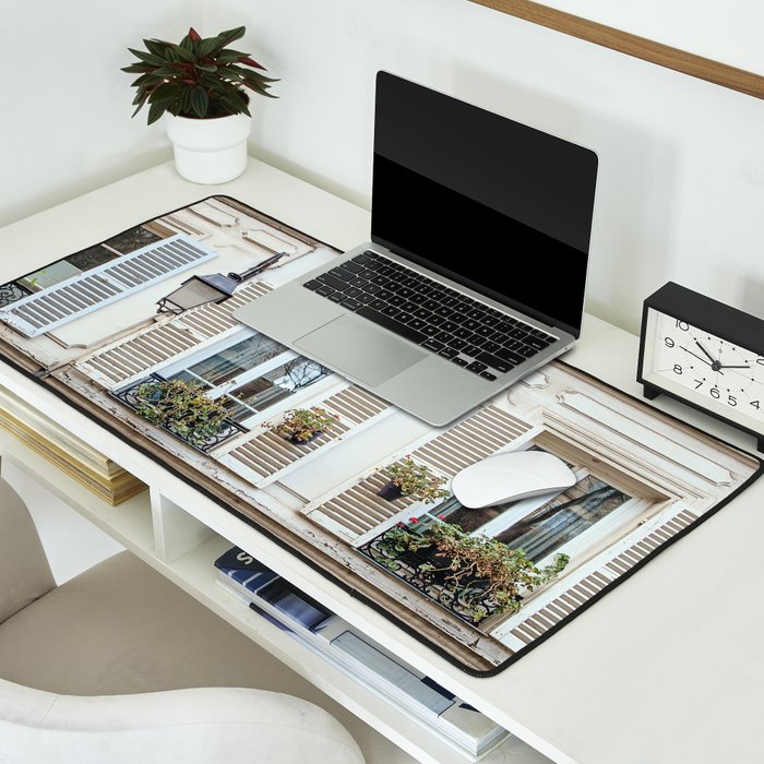 Montmartre Charm - Paris Travel Photography Desk Mat Gallery Image 2