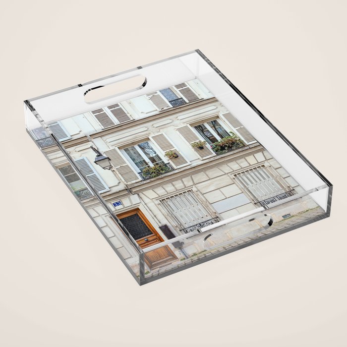 Montmartre Charm - Paris Travel Photography Acrylic Tray Gallery Image 1
