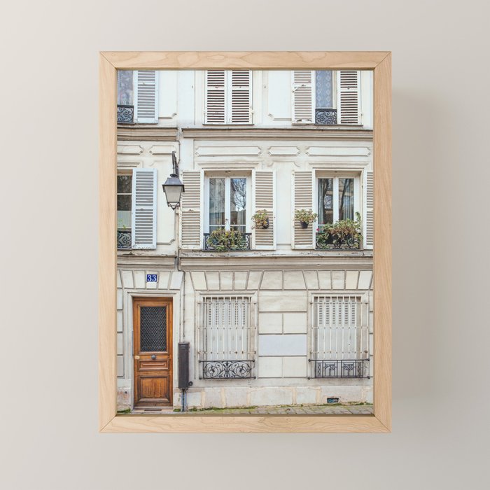 Montmartre Charm - Paris Travel Photography Mini Art Print Gallery Image 1