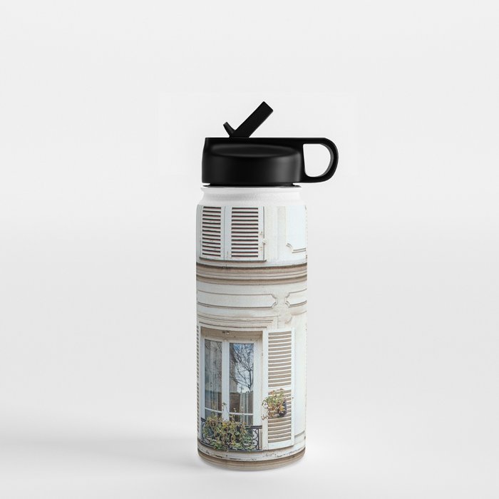 Montmartre Charm - Paris Travel Photography Water Bottle Gallery Image 1