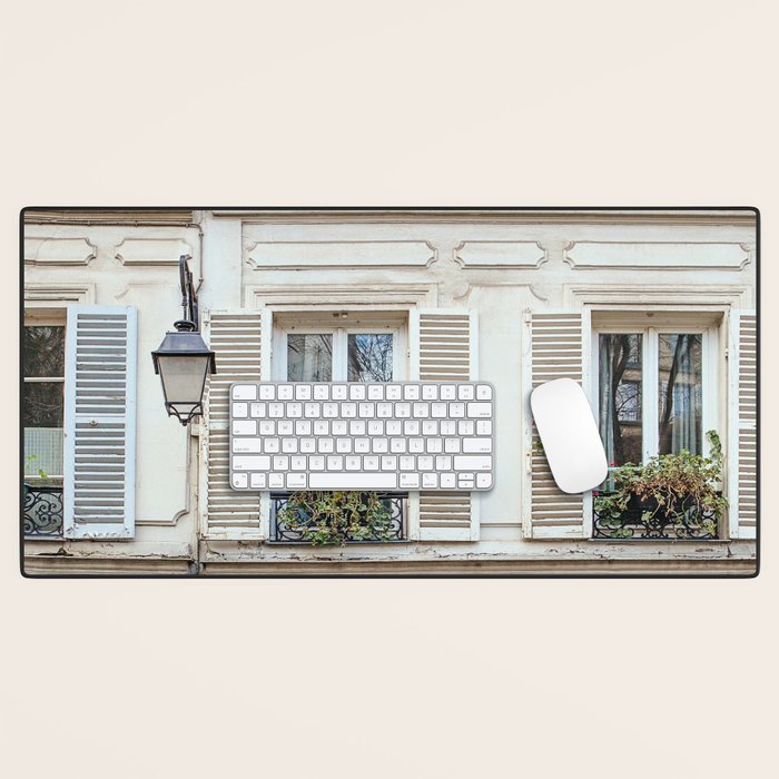 Montmartre Charm - Paris Travel Photography Desk Mat Gallery Image 1