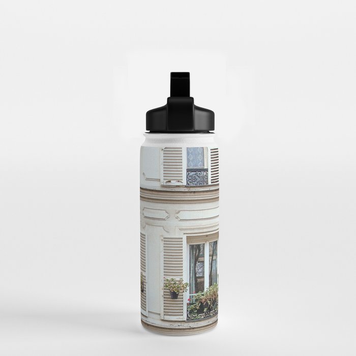 Montmartre Charm - Paris Travel Photography Water Bottle Gallery Image 2