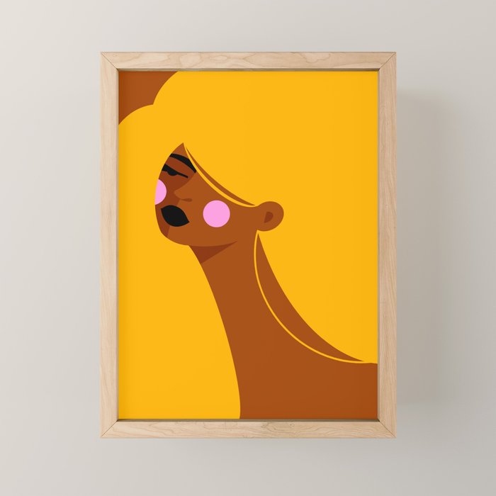 Fluffy Hair Mini Art Print Gallery Image 1