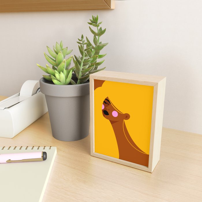 Fluffy Hair Mini Art Print Gallery Image 2
