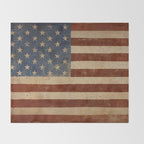 Flag US Flag American America Old Glory USA Throw Blanket Gallery Image 2
