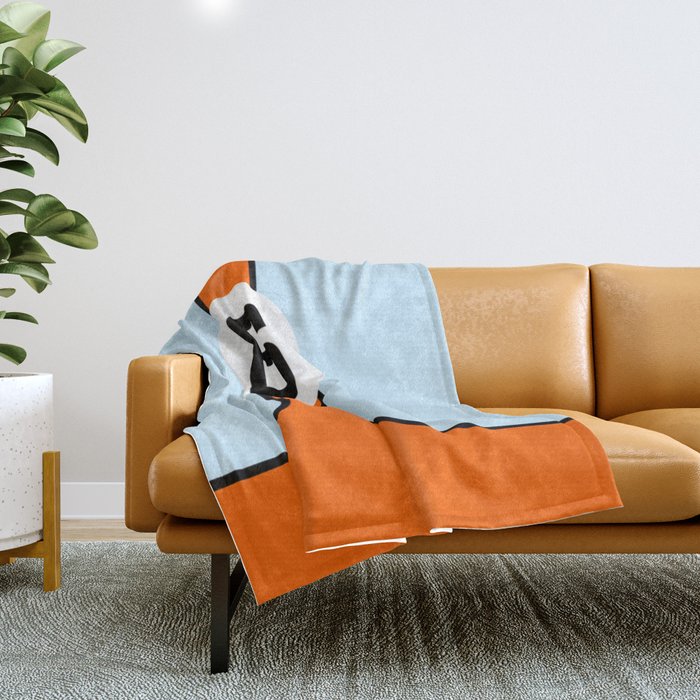Gulf Le Mans Tribute design Throw Blanket Gallery Image 1