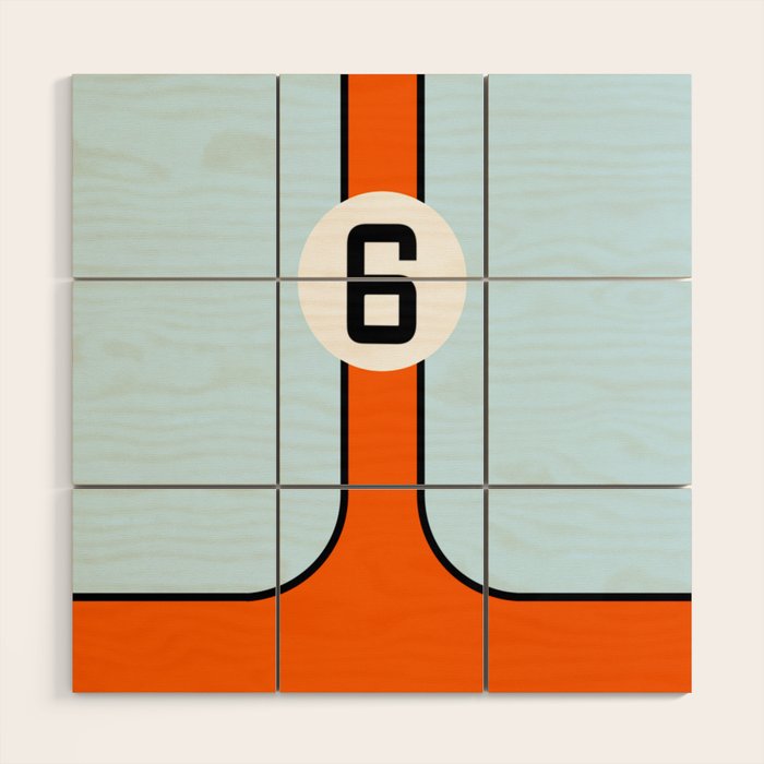 Gulf Le Mans Tribute design Wood Wall Art Gallery Image 1
