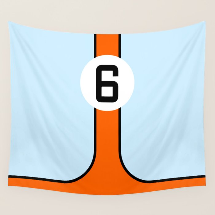 Gulf Le Mans Tribute design Wall Tapestry Gallery Image 4