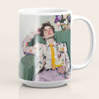 Dreaming in Floral Silence Coffee Mug Gallery Image 2