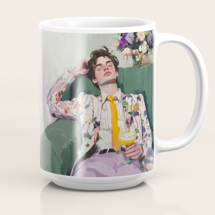 Dreaming in Floral Silence Coffee Mug Gallery Image 2