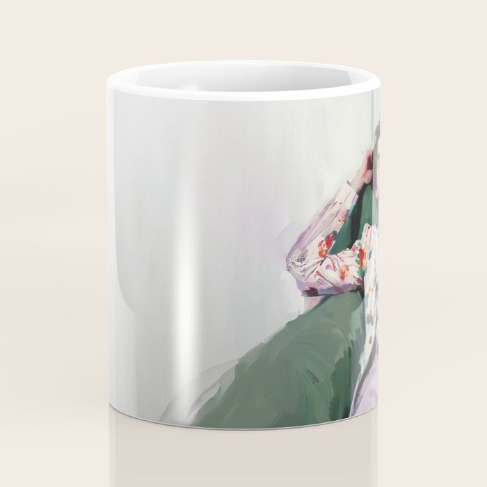 Dreaming in Floral Silence Coffee Mug Gallery Image 4