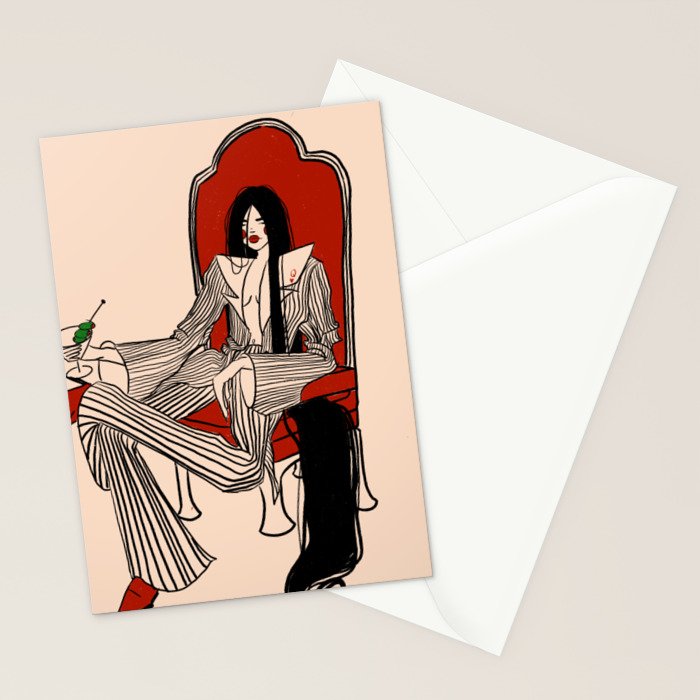 Queen of Hearts Stationery Card Gallery Image 2
