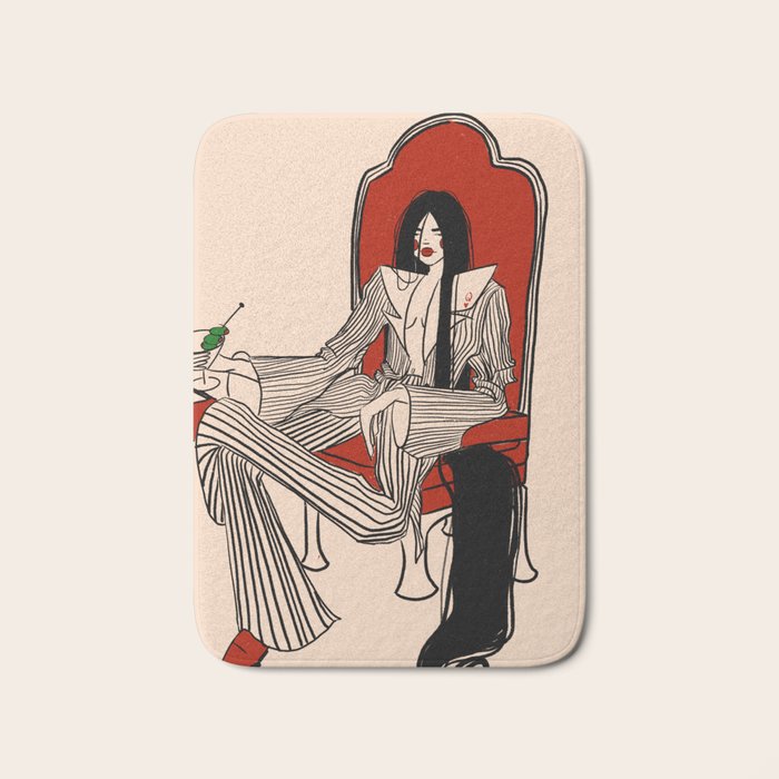 Queen of Hearts Bath Mat Gallery Image 1