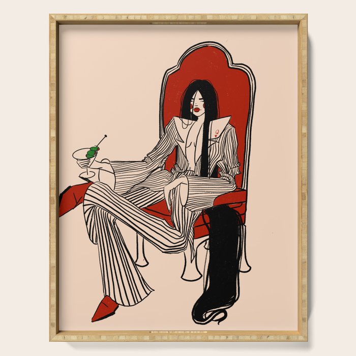 Queen of Hearts Serving Tray Gallery Image 1