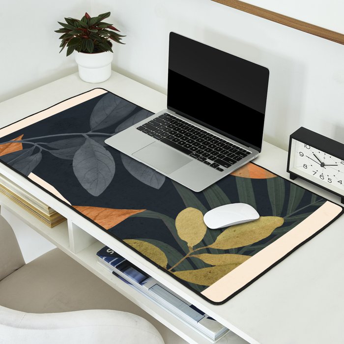 Abstract Art Tropical Leaves 122 Desk Mat Gallery Image 2