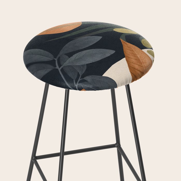 Abstract Art Tropical Leaves 122 Stool Gallery Image 2