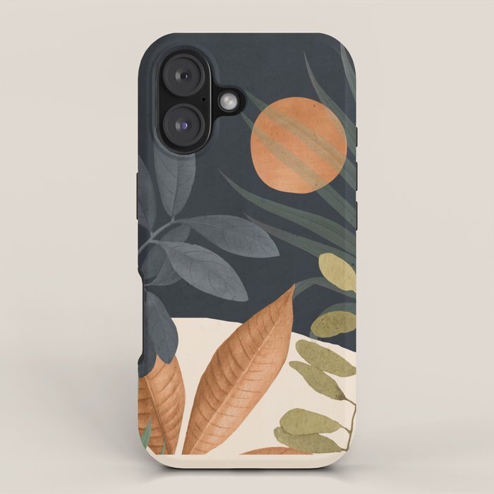 Abstract Art Tropical Leaves 122 iPhone Case Gallery Image 1