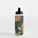 Abstract Art Tropical Leaves 122 Water Bottle Gallery Image 2