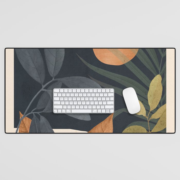 Abstract Art Tropical Leaves 122 Desk Mat Gallery Image 1