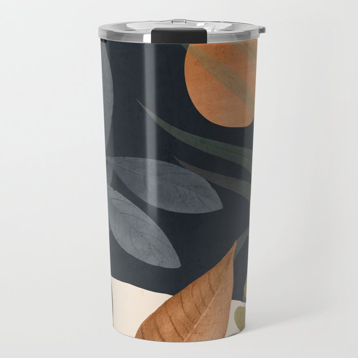 Abstract Art Tropical Leaves 122 Travel Mug Gallery Image 1