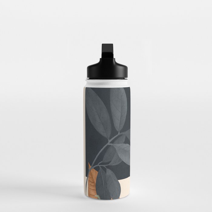 Abstract Art Tropical Leaves 122 Water Bottle Gallery Image 3