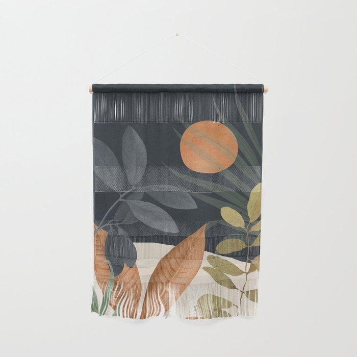 Abstract Art Tropical Leaves 122 Wall Hanging Gallery Image 1