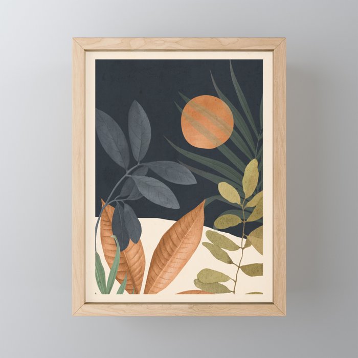 Abstract Art Tropical Leaves 122 Mini Art Print Gallery Image 1