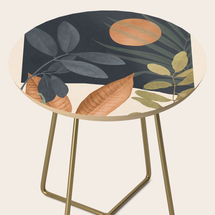 Abstract Art Tropical Leaves 122 Side Table Gallery Image 2