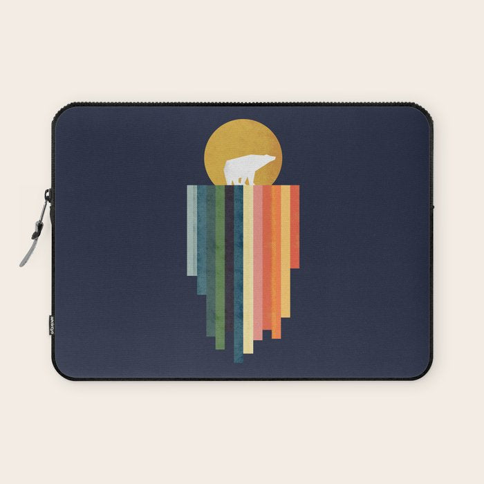 Polar bear on ice cream Laptop Sleeve Gallery Image 1