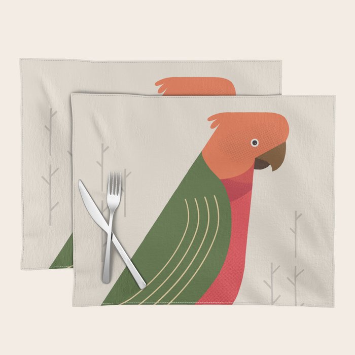 Australian King Parrot, Bird of Australia Placemat Gallery Image 1