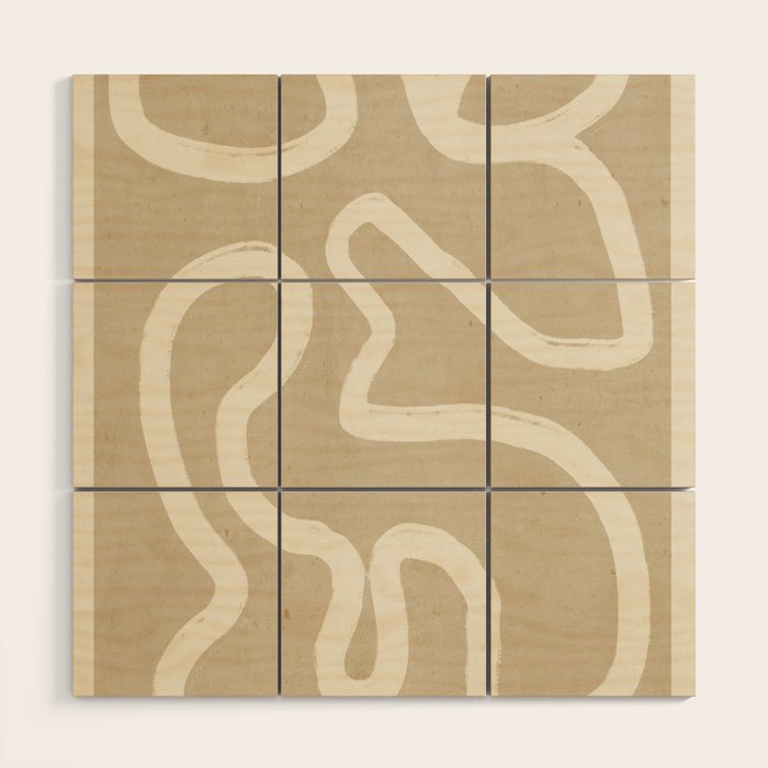 Abstract line art 73 Wood Wall Art Gallery Image 1