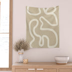 Abstract line art 73 Wall Tapestry Gallery Image 2