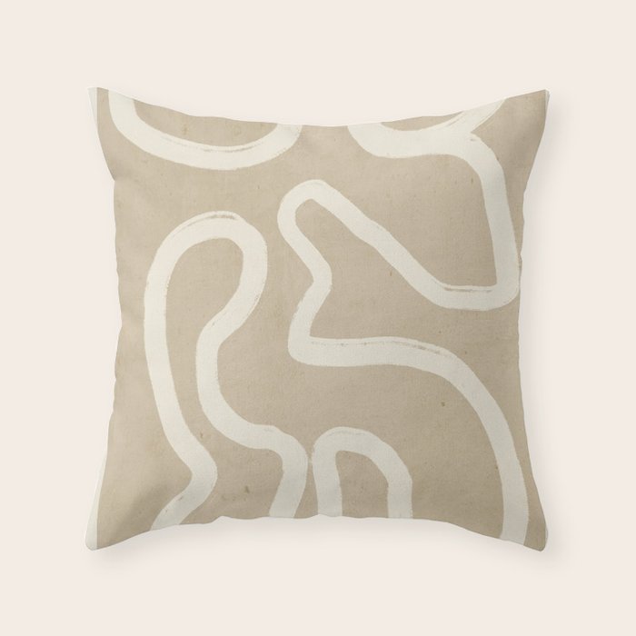 Abstract line art 73 Throw Pillow Gallery Image 1