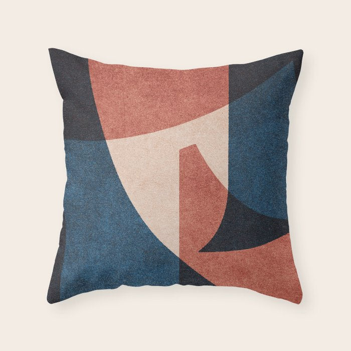 ABSTRACT ALPHABET / Gothic C Throw Pillow Gallery Image 6