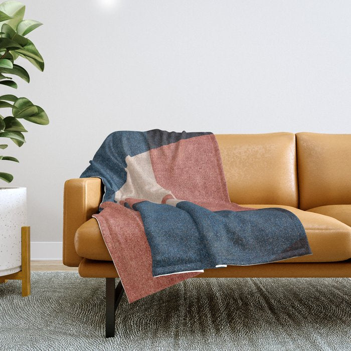 ABSTRACT ALPHABET / Gothic C Throw Blanket Gallery Image 1