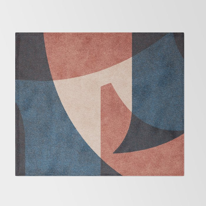 ABSTRACT ALPHABET / Gothic C Throw Blanket Gallery Image 2