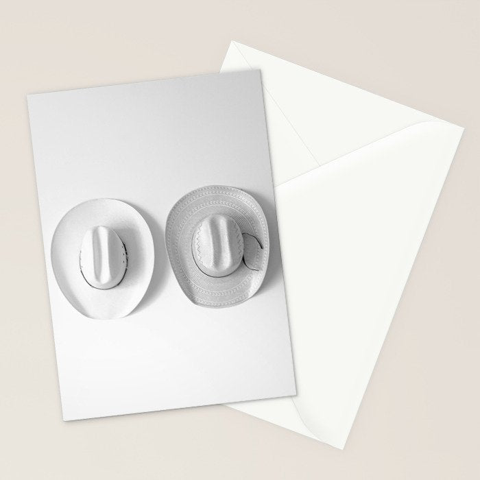 Cowboy Hat Wall - Black and White Stationery Card Gallery Image 2