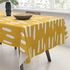 Boho Raindrops on Yellow Tablecloth Gallery Image 3