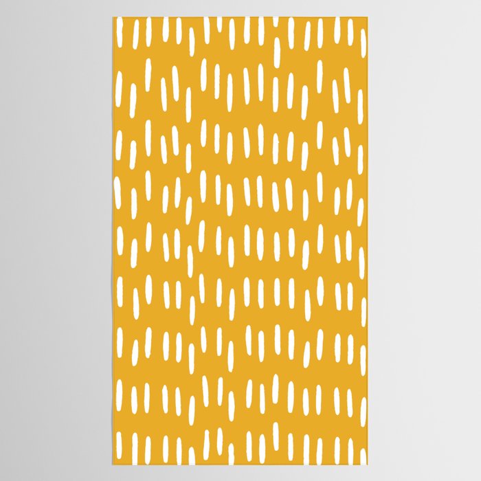 Boho Raindrops on Yellow Tablecloth Gallery Image 2