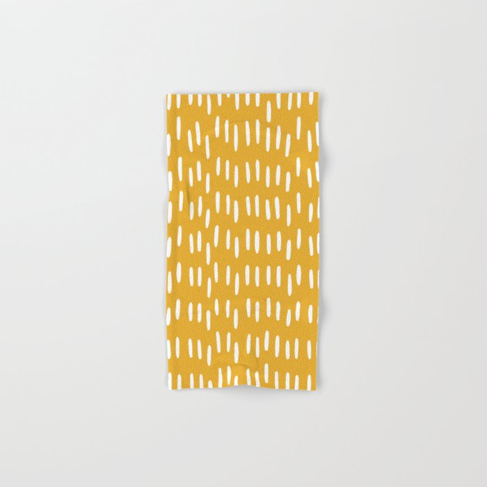 Boho Raindrops on Yellow Bath Towel Gallery Image 1