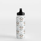 Elegant Watercolor Butterfly with Botanical Frame Water Bottle Gallery Image 3