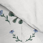 Elegant Watercolor Butterfly with Botanical Frame Comforter Gallery Image 4