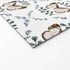 Elegant Watercolor Butterfly with Botanical Frame Welcome Mat Gallery Image 2