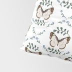 Elegant Watercolor Butterfly with Botanical Frame Pillow Sham Gallery Image 4