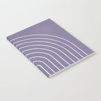 Minimal Arch XXXII Lavender Purple Modern Geometric Lines Notebook Gallery Image 2
