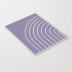 Minimal Arch XXXII Lavender Purple Modern Geometric Lines Notebook Gallery Image 3
