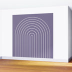 Minimal Arch XXXII Lavender Purple Modern Geometric Lines Wall Mural Gallery Image 2