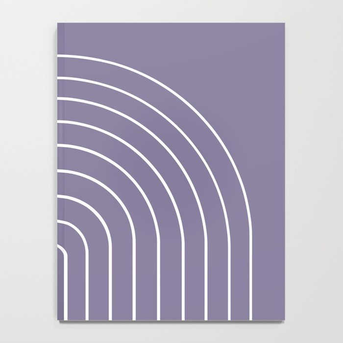 Minimal Arch XXXII Lavender Purple Modern Geometric Lines Notebook Gallery Image 4