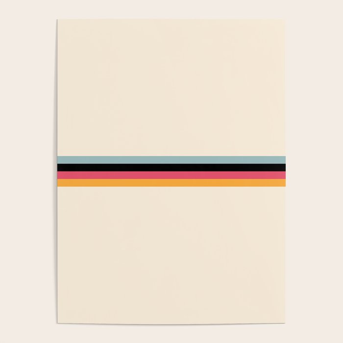 Ishtar - Classic Retro Summer Stripes Poster Gallery Image 1